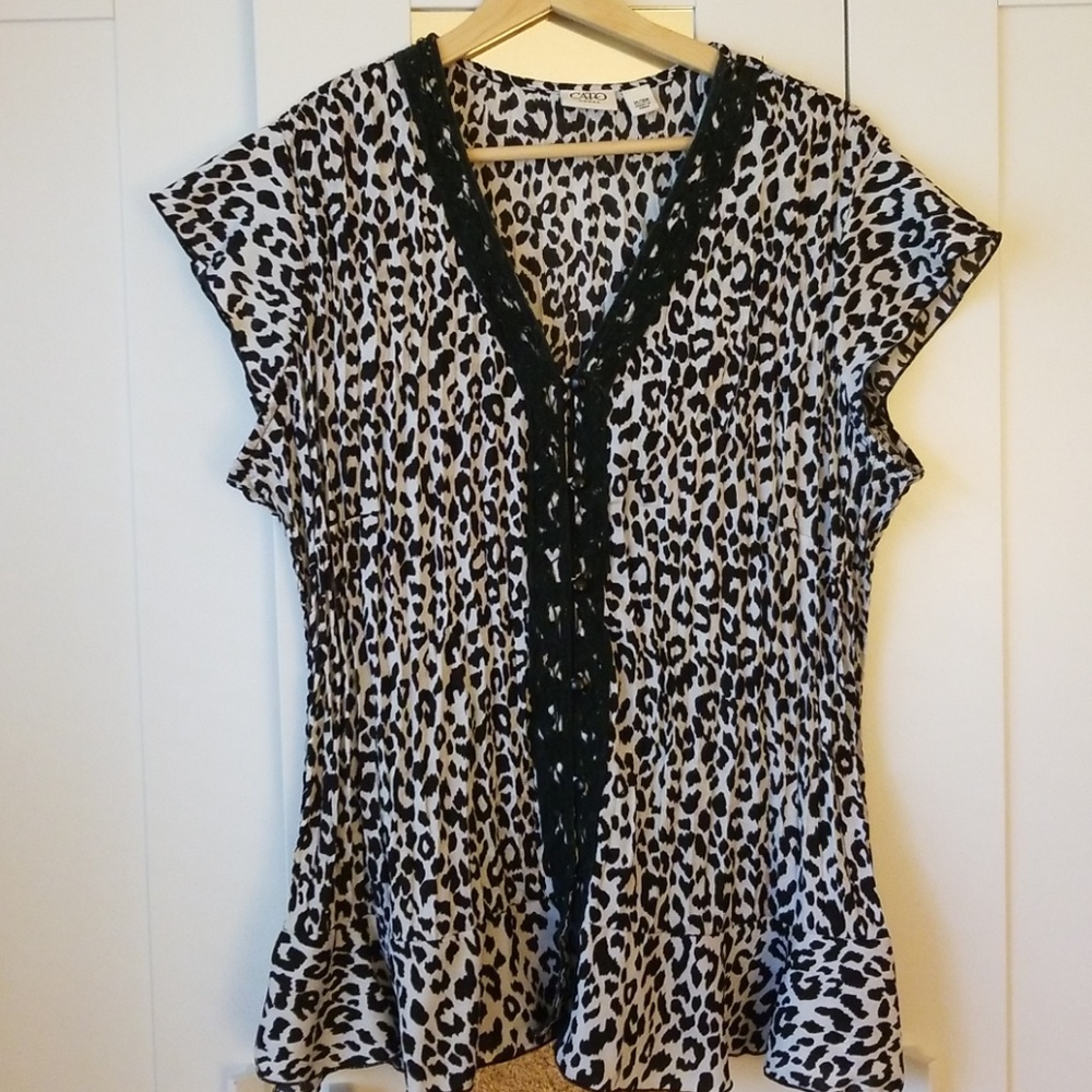 Animal print Top plus size